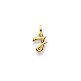 Gelbgold Buchstaben Anhänger - 18 Karat Gold - 750 - J